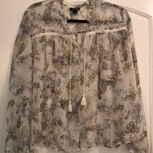 Boho floral blouse